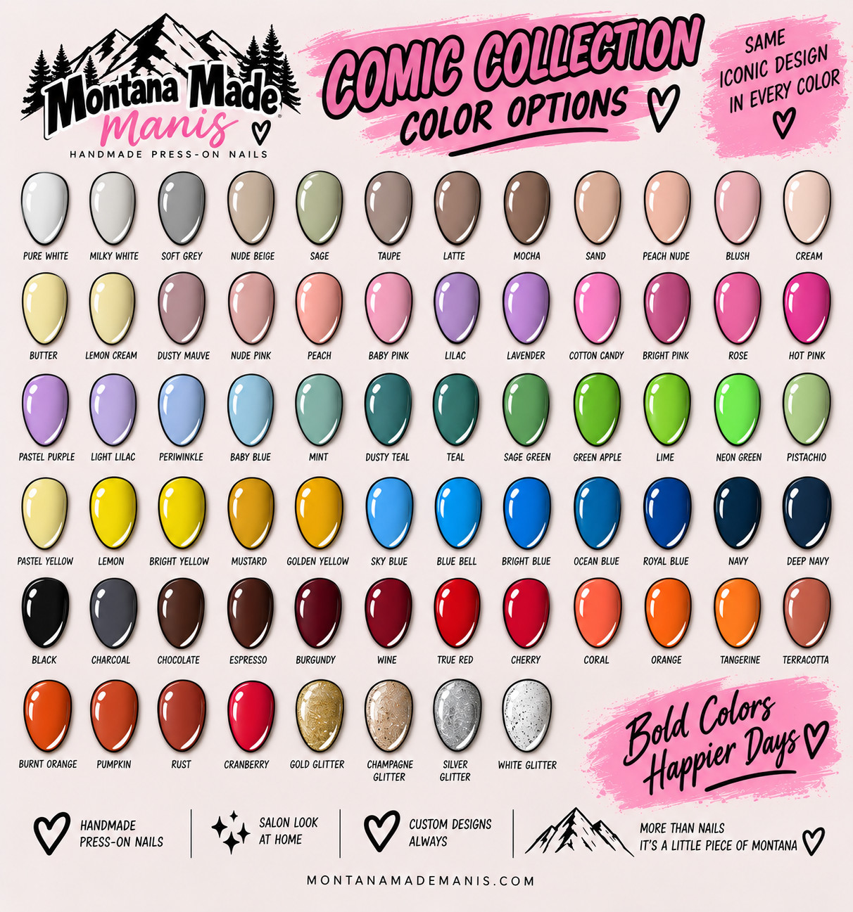 Montana Made Manis comic nail collection