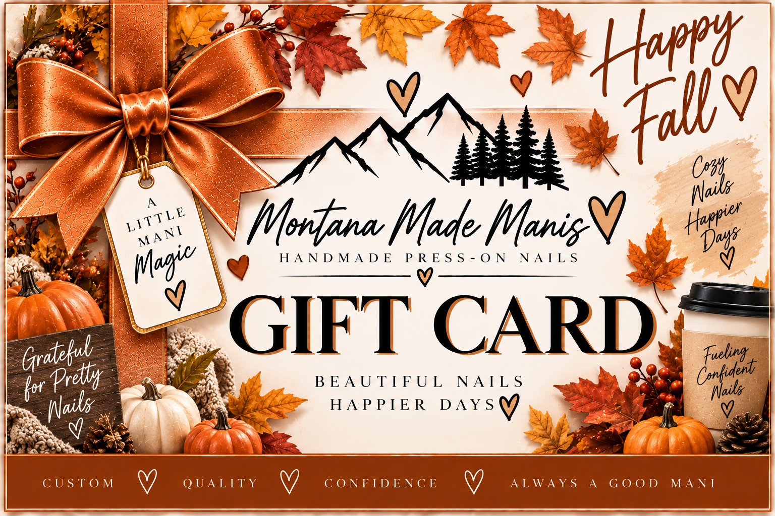 Montana Made Manis fall gift card