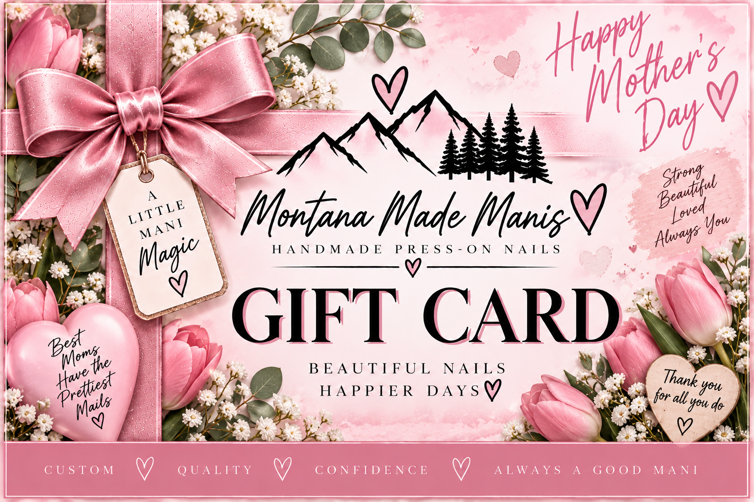 Montana Made Manis Mother's Day gift card